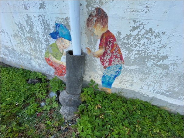 Kunst på vegg i Askerlia
