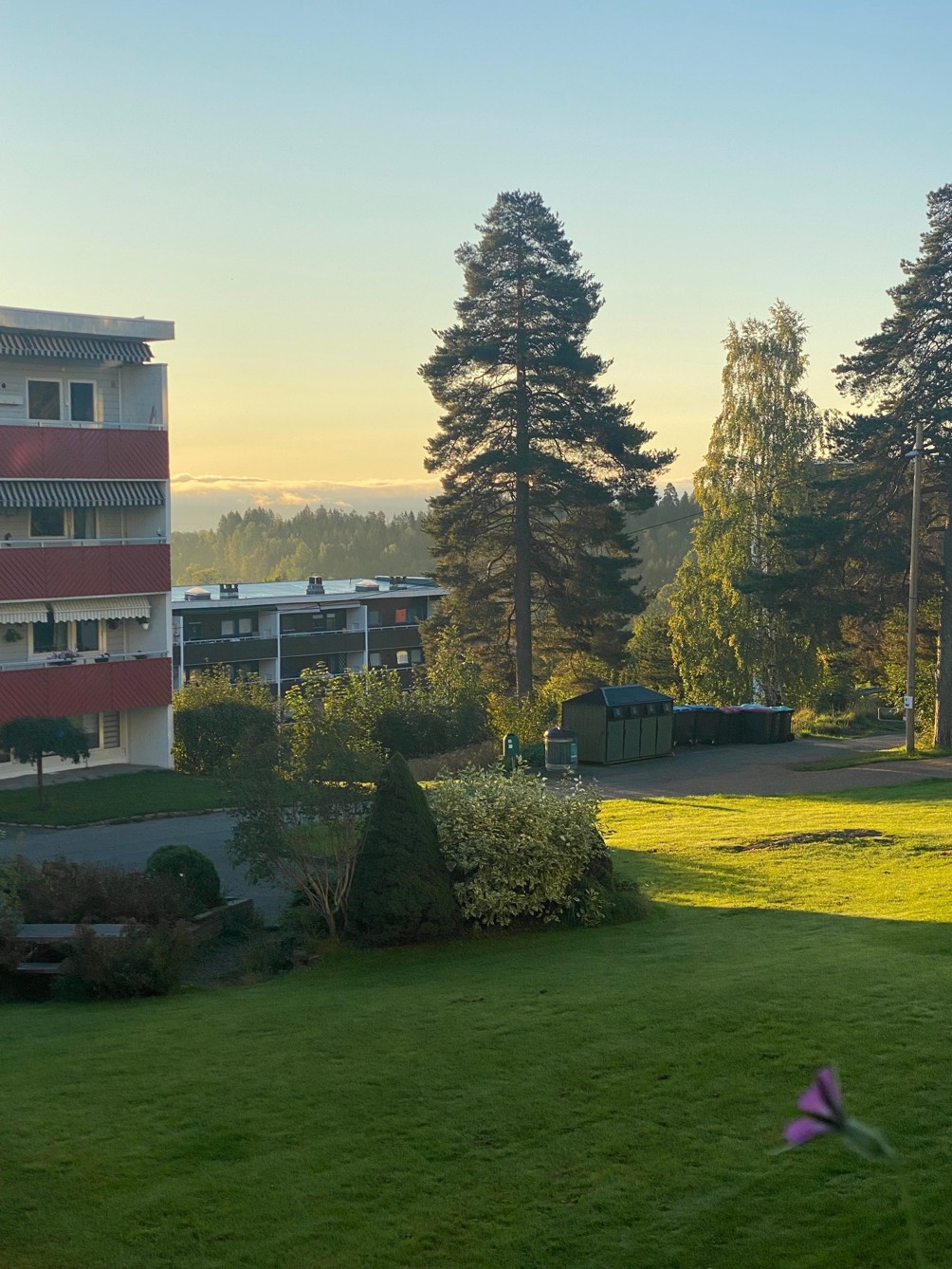 Utsyn over grøntområde i Askerlia